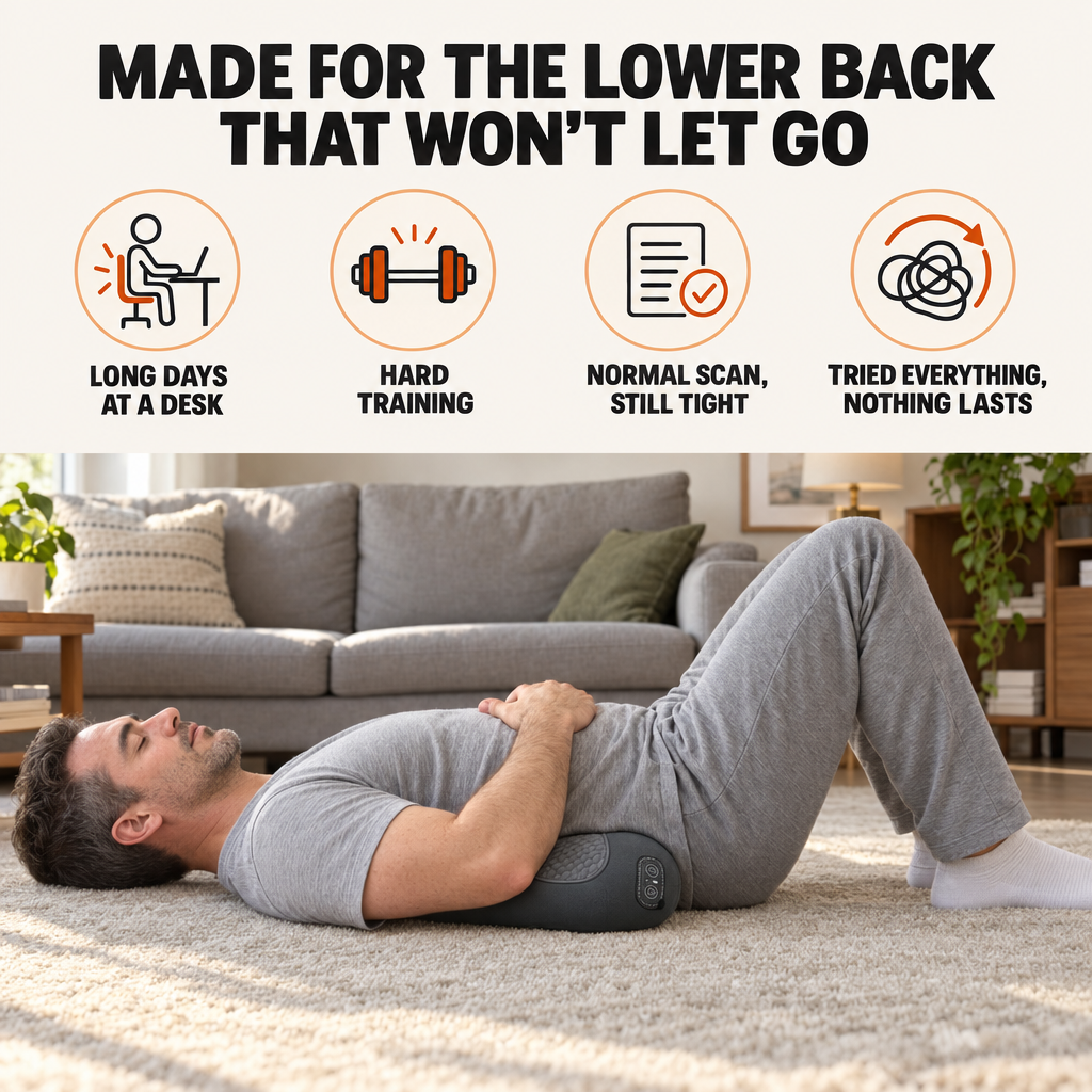VeltroEase GuardRelease™ 3-in-1 Lower Back Massager