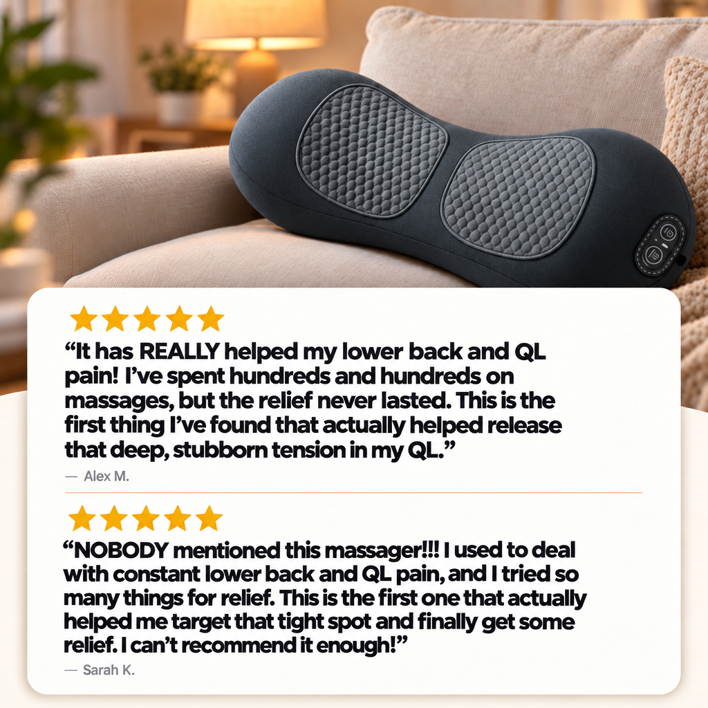 VeltroEase GuardRelease™ 3-in-1 Lower Back Massager