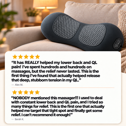 VeltroEase GuardRelease™ 3-in-1 Lower Back Massager